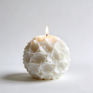 Moldes para Velas Aromáticas Creativas de la Serie Lavanda Hechos a Medida, Diseño de Relieve Floral, Molde Cilíndrico para Pasteles Personalizable - Product Image 4