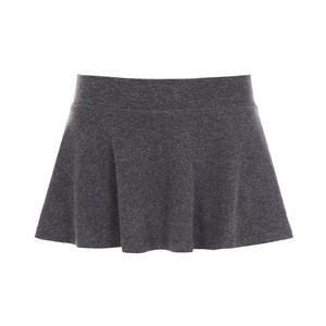 Jupe en tricot respirante style Sweetheart à taille naturelle – Mini-jupe polyvalente minimaliste de couleur unie pour femme - Product Image 6