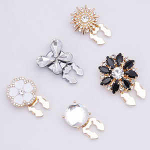 男性用ボタンカバーカフスシャツ用カスタムパールラインストーン装飾亜鉛合金メッキ環境に優しい女性用 - Product Image 1