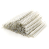 100 Piezas de Funda Protectora de Empalme de Fibra Óptica de 40 mm y 60 mm, Tubo Termorretráctil Protector para Empalme por Fusión