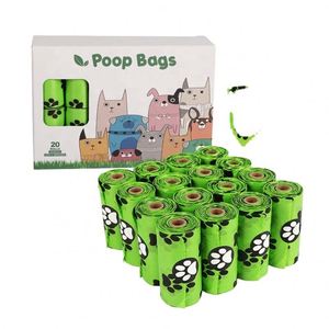 Sacs à déjections canines jetables personnalisés, compostables et biodégradables, avec distributeur et support pour sacs à déjections pour chien - Product Image 1
