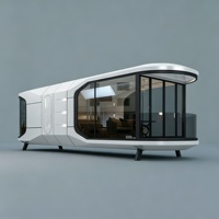 Capsule spatiale mobile imperméable et ignifuge, maison préfabriquée portable pour l'hébergement dans les zones touristiques