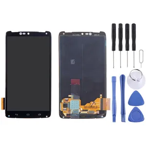 2 in 1 (LCD + dokunmatik Pad) Motorola Droid Turbo için Digitizer meclisi/XT1254/XT1225/xtxt/ XT1250 dokunmatik Panel