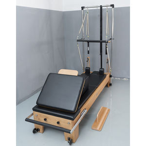 Reformer <span class=keywords><strong>de</strong></span> <span class=keywords><strong>Pilates</strong></span> <span class=keywords><strong>de</strong></span> Alta Calidad con Media <span class=keywords><strong>Torre</strong></span> y Riel Completo <span class=keywords><strong>de</strong></span> Madera <span class=keywords><strong>de</strong></span> Arce - Product Image 2
