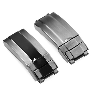 Cierre Desplegable de Acero Inoxidable de 16x9mm para Correa de Reloj <span class=keywords><strong>Daytona</strong></span> Explore2 GMT, Hebilla Plegable - Product Image 3