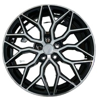 Nouvelles jantes en alliage d'aluminium noir machine finition argent, design maillé, 16-19 pouces, 4x100 5x114.3 PCD, 4 pièces MOQ M1053