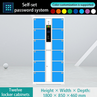 Casier intelligent à 12 portes en acier assemblé, anti-rouille, pour le rangement de colis, idéal pour les bureaux, appartements et usage commercial, vente en gros, OEM