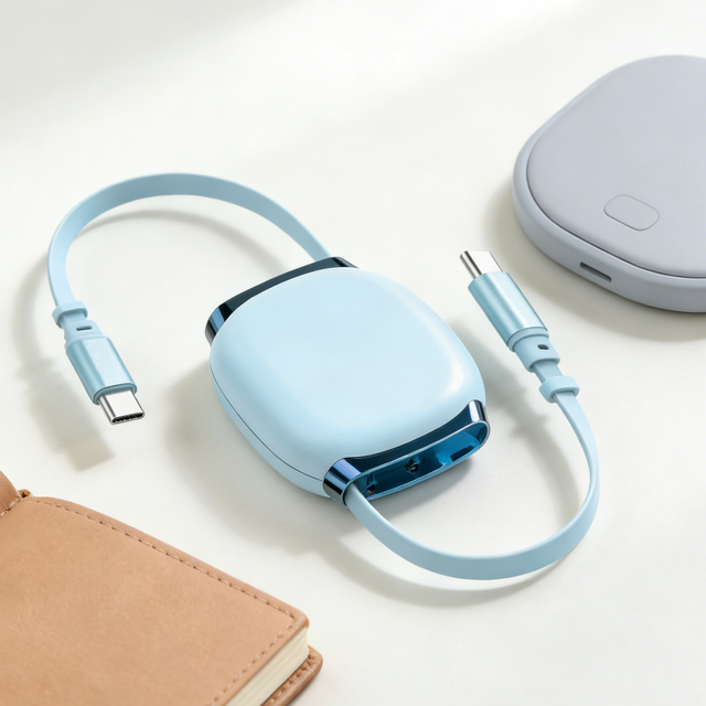 TPE Retractable Type-C Cable E-MARK PD3.1 240W Fast Charging USB2.0 1M