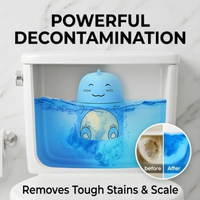 Bloc nettoyant et désodorisant pour réservoir de toilettes, motif monstre mignon, avec corde de fixation mains libres, pour la maison et adapté aux familles, vente en gros