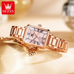 <span class=keywords><strong>Reloj</strong></span> de Negocios para <span class=keywords><strong>Mujer</strong></span> OLEVS 5641, Elegante, Cuadrado <span class=keywords><strong>Pequeño</strong></span>, Correa de Acero Inoxidable, Resistente al Agua 30M, <span class=keywords><strong>Reloj</strong></span> Inteligente de Cuarzo - Product Image 2