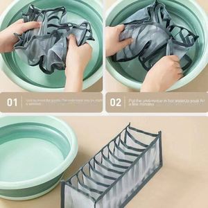 Durable Square 3-Layer Foldable Sustainable <b>Clothes</b> Storage <b>Box</b> for Household Bedroom Multifunctional Underwear Storage - Product Image 4