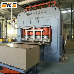 Best quality automatic melamine laminating hot press machine wood moulded door laminating hot press