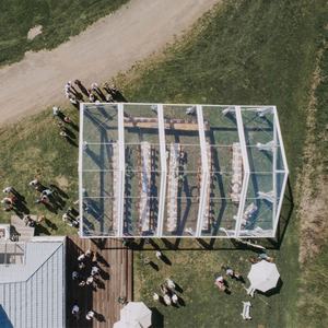 Tente de réception <span class=keywords><strong>transparente</strong></span> romantique en <span class=keywords><strong>toile</strong></span> de 15 m de portée libre <span class=keywords><strong>pour</strong></span> mariage et événements - Product Image 3