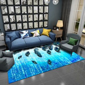 พรมปูพื้นสำหรับตกแต่งห้องนั่งเล่นพรมพิมพ์3D พรมโพลีเอสเตอร์100% ขนาดใหญ่ - Product Image 6