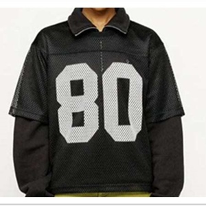 Camiseta Deportiva de Malla Atlética Extra Grande, Personalizada, de Alta Calidad, Estilo Jersey de Fútbol Americano, Corte Recto, para Hombre - Product Image 4
