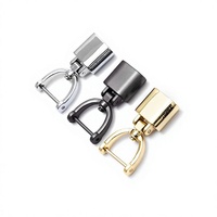 Porte-clés multifonctionnel en alliage de zinc en forme de fer à cheval, tendance nationale, kit d'assemblage DIY pour clés de voiture, motif poisson Koi écaille de dragon