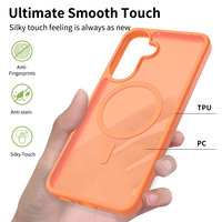Étui mat antichoc de qualité militaire pour Samsung A37, coque de téléphone anti-empreintes digitales en PC+TPU magnétique 2400G