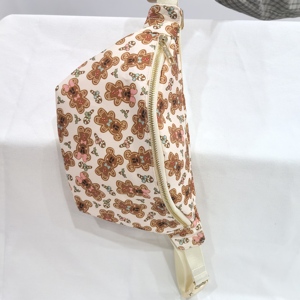 Custom Printed Pattern <b>Pillow</b> <b>Shape</b> Nylon Zipper Closure Waterproof Unisex Bum Bag Christmas Lights Very Merry Theme Outdoor Use - Product Image 3