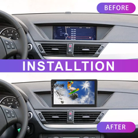Cadre d'autoradio Android pour BMW X1 E83, autoradio Android 10 pouces, accessoires vidéo GPS, câbles, kit de montage sur tableau de bord pour navigation automobile