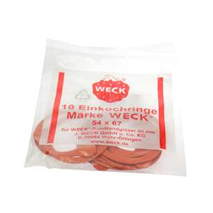 WECK Einkochringe 54x67mm 10er Beutel - Product Image 1