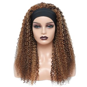 Parrucca per capelli Uniky di alta qualità Ombre Highlight parrucca per donna parrucca brasiliana ad onde d'acqua Remy parrucche per capelli ricci color marrone - Product Image 2