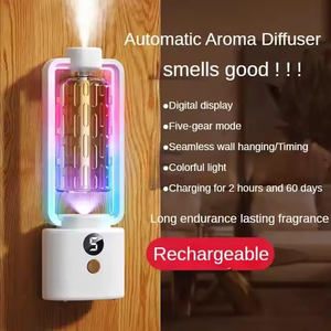 Rechargeable <b>Ultrasonic</b> Display Fragrance <b>Diffuser</b> USB Home Essential Desktop Wall Mounted Aromatherapy Machine - Product Image 2