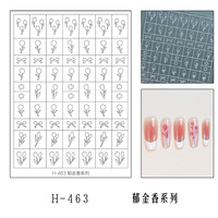 Nouvel Arrivage Pochoirs pour Airbrush pour Ongles, Motifs de Fleurs de Printemps (Rose, Tulipe), Autocollants Creux pour Ongles, Embouts de Manucure Airbrush
