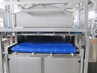 Nouveau tunnel de refroidissement à double couche pour chocolat, haute productivité et capacité de 100-120 kg/h