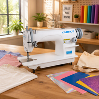 Machine à coudre industrielle JUKKY JK8700, design à point noué stable et à grande vitesse, pour divers travaux de couture de vêtements en tissu.