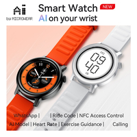 Montre connectée MA35 avec fonction d'appel, réponse WhatsApp, traducteur IA ChatGPT, NFC, jeux, boussole, GPS, suivi sportif et fitness