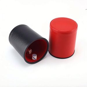 Felt Lined Professional <b>Dice</b> Cup PU Leather Quiet Shaker Cups Includes 6 Dot <b>Dice</b> for Bar Gatherings Party Board Games - Product Image 5