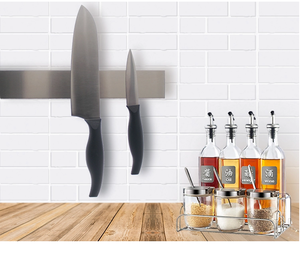 Easy Installation seamless Stainless Steel Magnetic Knife Holder / Block / Strip/Bar for kitchen knife storage magnet tool bar