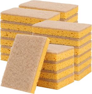 NUEVA Esponja Ecológica para Lavar Platos, Fibra de Coco + Esponja de Celulosa, Alta Absorción de Agua, Forma Rectangular - Product Image 1