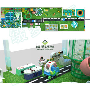 Dream High-end Kids Interactive Ball Wall Water <span class=keywords><strong>Fort</strong></span> Touch Table Trampoline Slide Role-play Papagallo Indoor Playground to India - Product Image 3
