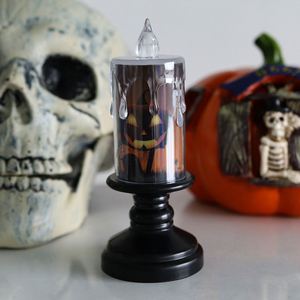 Candlestick Lamp Plastic Led Electronic Light <b>Witch</b> Haunted House Evil Pumpkin Party Supplies - Product Image 3