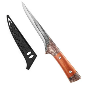 Hand Forged Carbon Steel Boning Knife 6-7.9in Blade Multi Purpose Kitchen Knife For Butchering And Deboning - Product Image 5