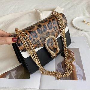 Bolso de mano de lujo con cadenas de cocodrilo para mujer, bandoleras cuadradas con botones, de PU, venta al por mayor, China, <span class=keywords><strong>2022</strong></span> - Product Image 3
