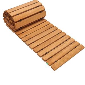 Suelo de Madera Plástica Compuesta para Jardín, Rectangular, Entrelazado, para Patio Exterior, Diseño Rústico A1529 - Product Image 2