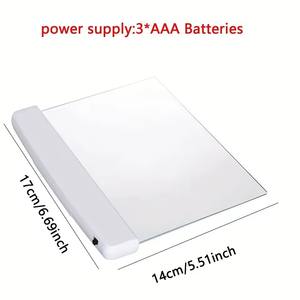 Lampe de lecture LED à plaque plate ultra-mince, protection des yeux, outils d'étude portables créatifs, <span class=keywords><strong>miroir</strong></span> haute définition, lampes de lecture nocturnes - Product Image 2
