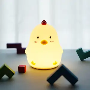 Toptan sevimli küçük ışıklar ayarlanabilir aydınlatma çocuk başucu tavuk otomatik gecikme gece lambası