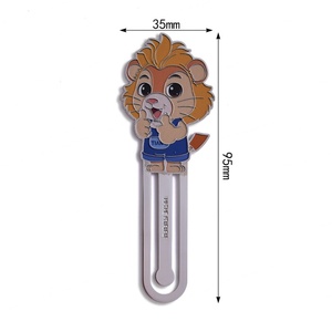Marcapáginas de Metal con Diseño de León Adorable de Alta Calidad, Impresión UV, Regalo para Niños y Estudiantes - Product Image 2