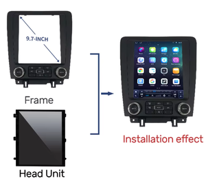 วิทยุติดรถยนต์ Tesla Style 9.7 นิ้ว ระบบ Android สำหรับ Ford MONDEO เครื่องเล่น DVD หน้าจอสัมผัส กรอบพลาสติกสีดำ ชุดสายไฟครบชุด - Product Image 4
