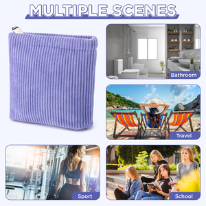 Custom Logo Portable for Toiletry <b>Bag</b> for Women Eco-Friendly Travel Makeup Cosmetic Pouch - Product Image 5