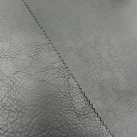 Cuir PU souple extensible effet daim naturel avec support tricoté 420GSM, tissu anti-abrasion et anti-moisissure pour vêtements