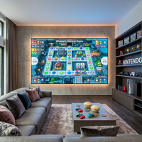 Écran LED d'intérieur P1.53 3x2m (9.8x6.6ft) pour système de cinéma maison, panneau mural vidéo géant sans soudure 4K couleur intégrale