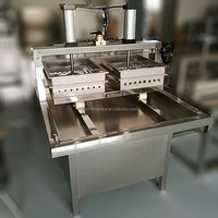 Machine de fabrication de chaînes à Double haricots pneumatique en acier inoxydable, pour la fabrication de Tofu
