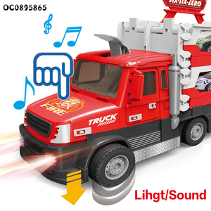 <span class=keywords><strong>Camion</strong></span> dei pompieri del trasportatore dell'automobile di trasporto del veicolo <span class=keywords><strong>giocattolo</strong></span> dell'automobile della catapulta della ferrovia della ruota libera per i bambini - Product Image 3