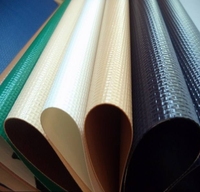 Bâche en polyester enduit de PVC, tissu imperméable et robuste pour tente extérieure, auvent, couverture de camion et de chargement