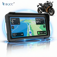 Lecteur multimédia portable pour moto BQCC 10,26'' IPS IP67 avec écran tactile, Carplay sans fil, Android Auto, Bluetooth intelligent, appels mains libres, GPS, navigation, stéréo