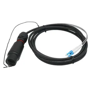 proofwater装甲光纤跳线跳线光纤lc sc铠装光缆，带ip68 sc/apc连接器